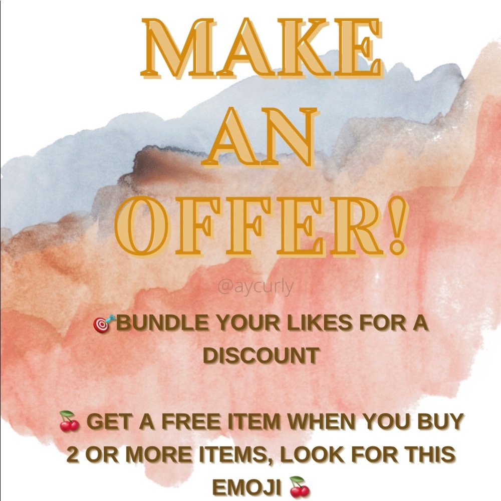 🍒Free item w/purchase reasonable offers accepted